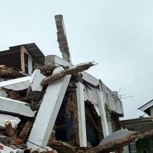 Rumah rusak akibat bencana gempabumi yang melanda wilayah Sukabumi, Selasa (10/03/2020) sore (Dok. Istimewa)