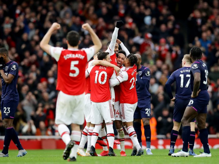 Hasil Liga Inggris Arsenal vs West Ham Skor 1-0, Lacazette Selamatkan Arsenal