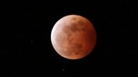Gerhana bulan total berwarna merah alias super blood moon (Dok. Istimewa/bmkg.go.id)