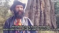 Screenshot rekaman video pria yang mengaku jenderal Organisasi Papua Merdeka (OPM) menyatakan diri kembali ke pangkuan NKRI (Dok. Instagram @indonesian_military45)