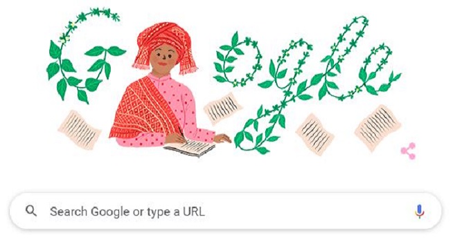 Google Doodle hari ini memajang gambar Sariamin Ismail, seorang novelis wanita pertama di Indonesia sebagai bentuk perayaan ulang tahun ke-112